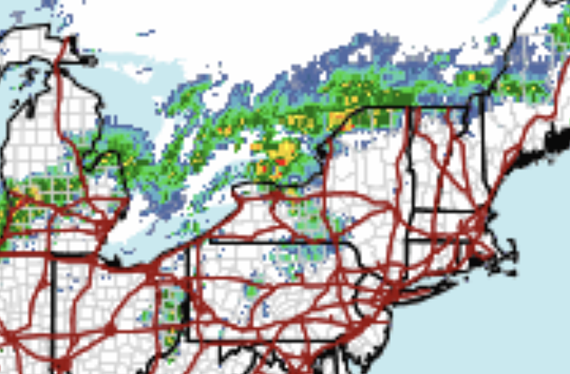 Severe storm threat sweeps across New York Sunday as cold front advances