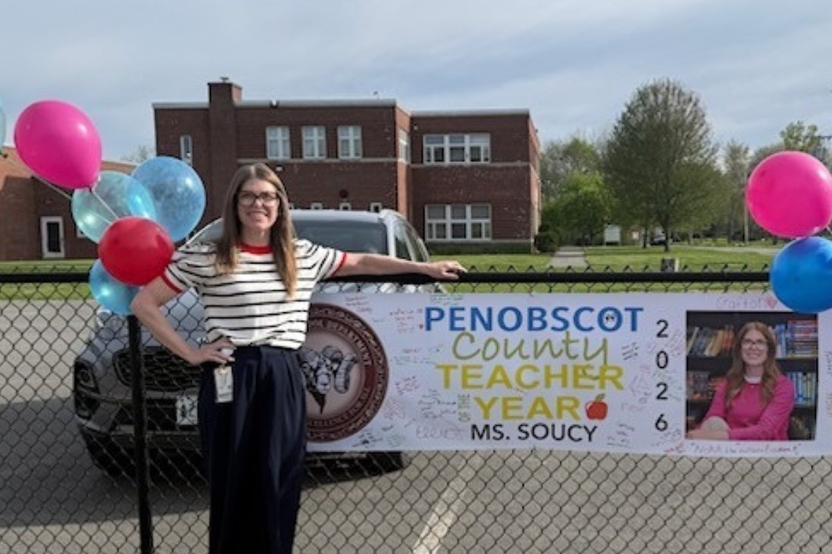 Fairmount educator named Penobscot County’s teacher of the year