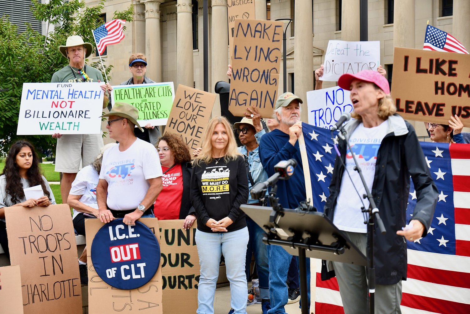 Protestors rally as Republicans hold hearing in Charlotte to spotlight crime