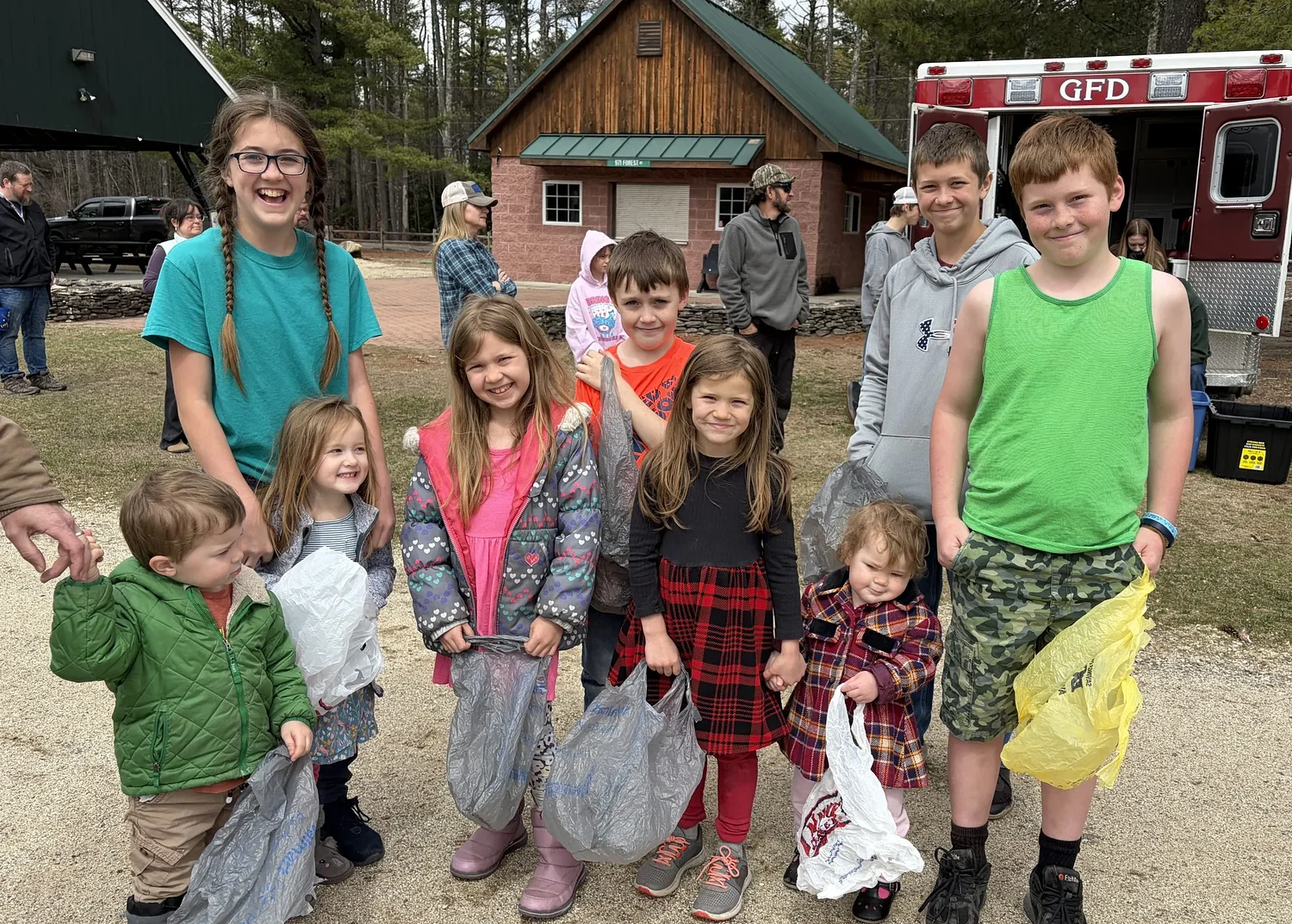 Greenfield Fire Department hosts Easter egg hunt at Oak Park