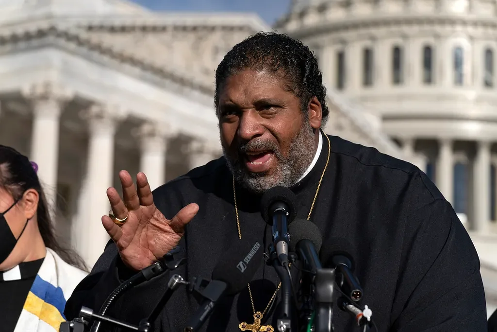 Rev. William Barber decries GOP budget in ‘Moral Monday’ protest at the U.S. Capitol