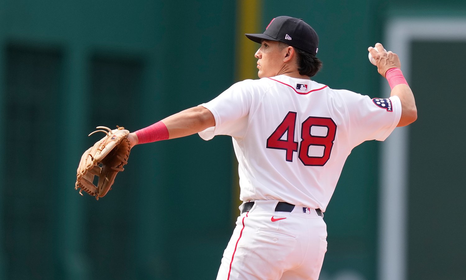 Red Sox lineup has new roster addition leading off Saturday after he flew from Allentown to Seattle