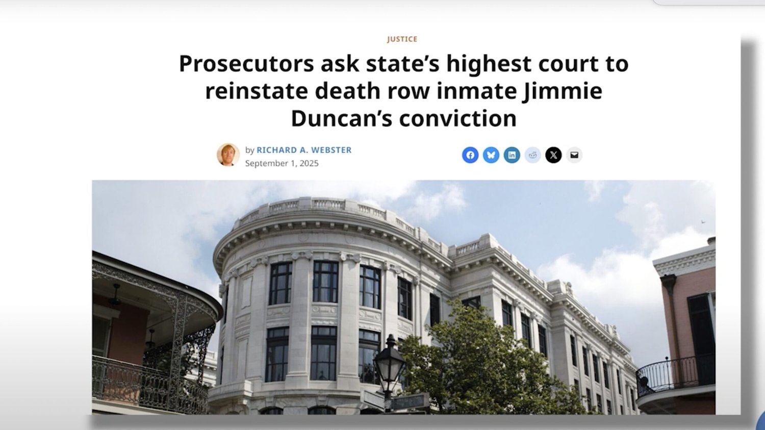 Porch Poppin’: Prosecutors ask state’s highest court to reinstate death row inmate Jimmie Duncan’s conviction