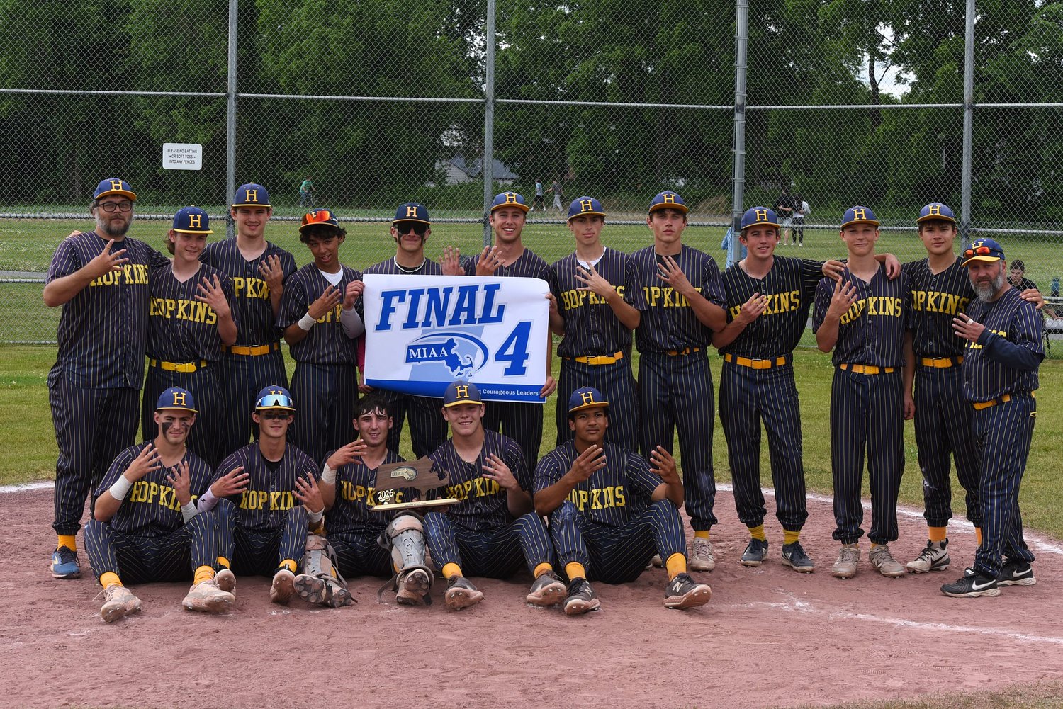 MIAA baseball: Chace Earle's no-hitter leads Hopkins to Div. 5 state semifinals with 4-1 win over Maynard in Round of 8
