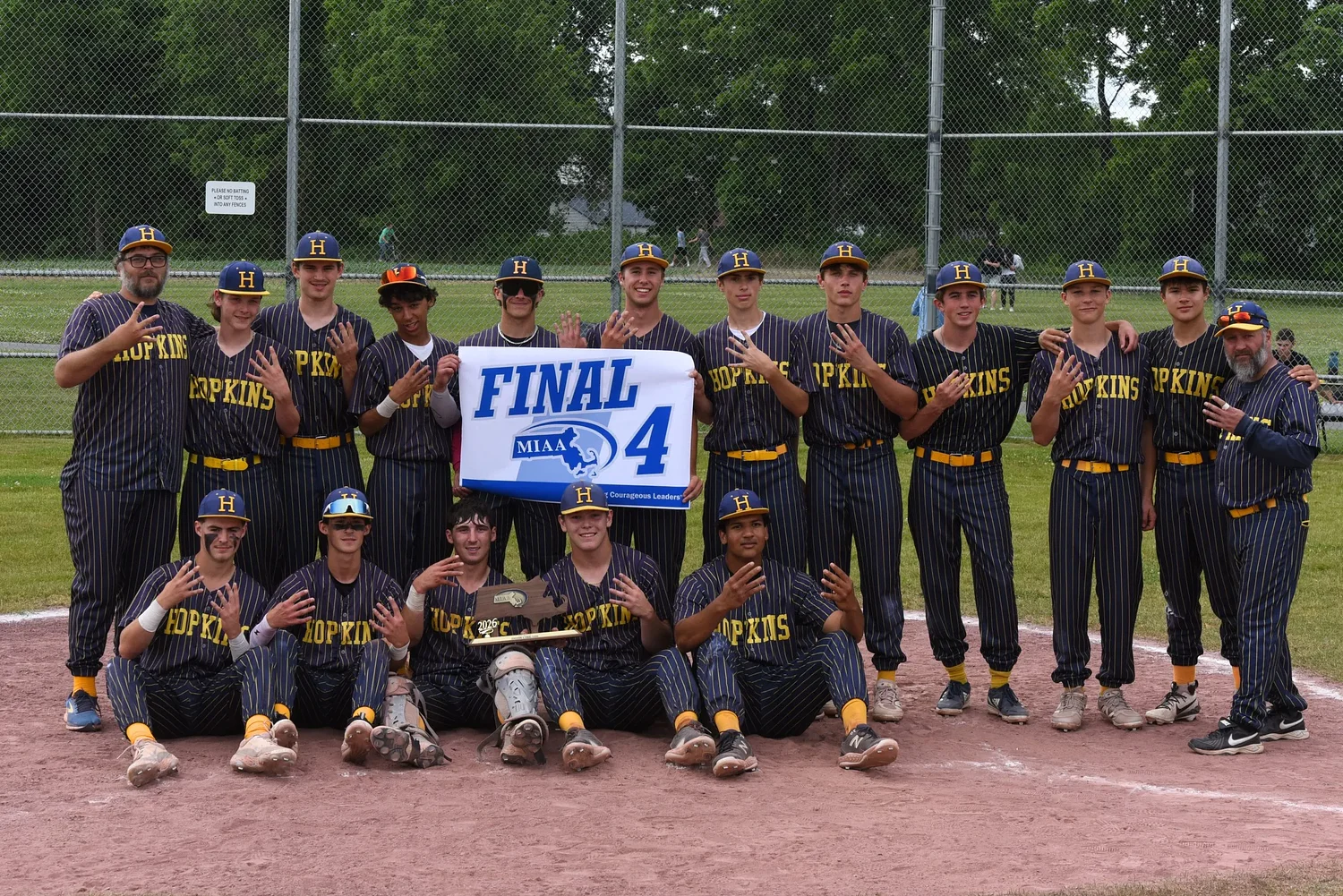 MIAA baseball: Chace Earle's no-hitter leads Hopkins to Div. 5 state semifinals with 4-1 win over Maynard in Round of 8