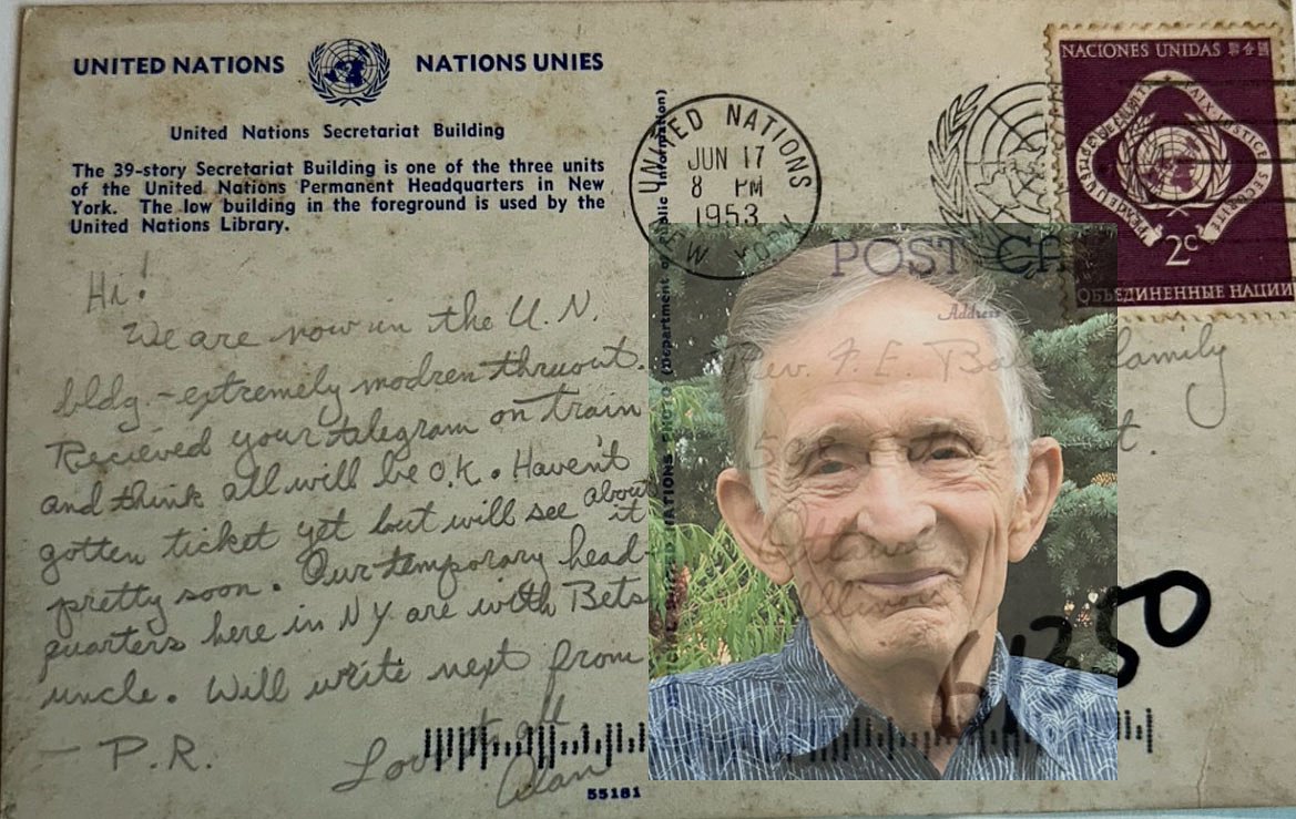 Lost mail, sender found -- seventy-two years later