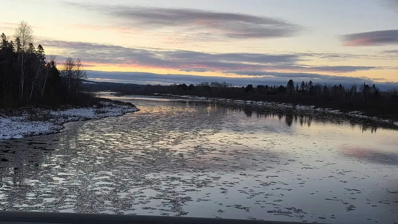 Ice has started forming on northern Maine rivers