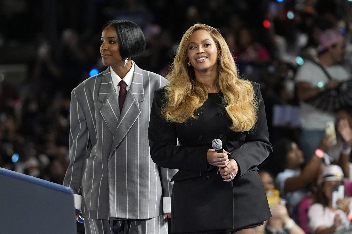 Harris, Beyoncé team up for a Texas rally on abortion rights and hope battleground states hear them