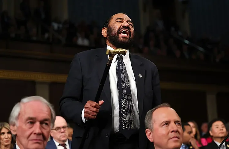 10 Democrats Join With Republicans To Censure Rep. Al Green For Trump Speech Protest
