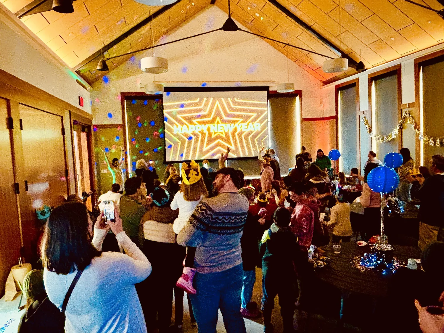 Families celebrate New Year's Eve at Peterborough Town Library's Noon Year's Eve