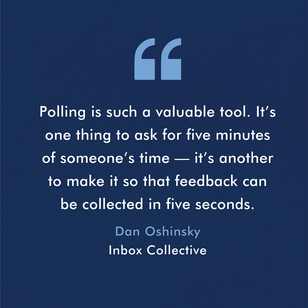 How to Use In-Newsletter Polls to Engage With and Learn From Your Audience
