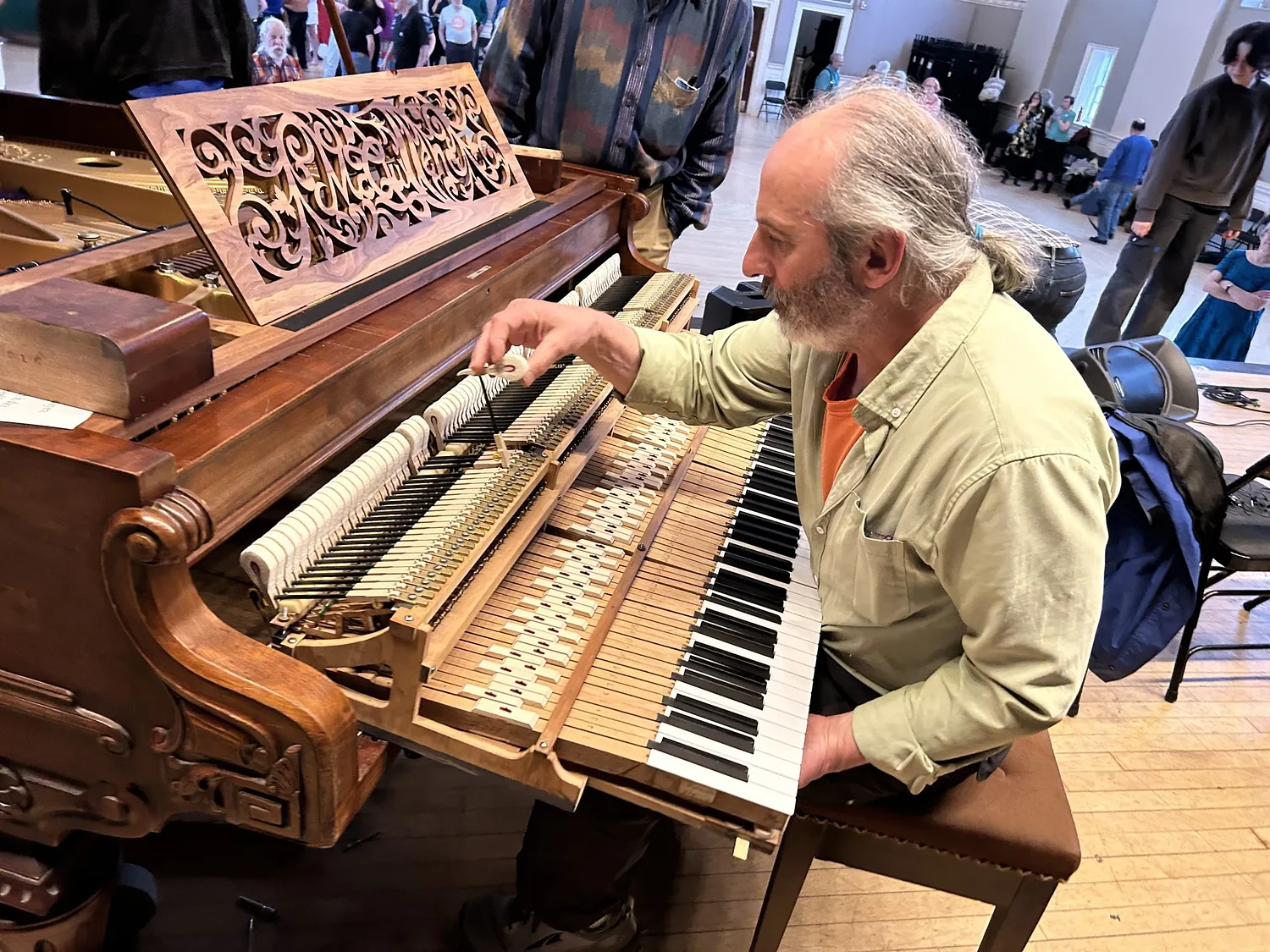 Community celebrates restoration of historic Chickering piano