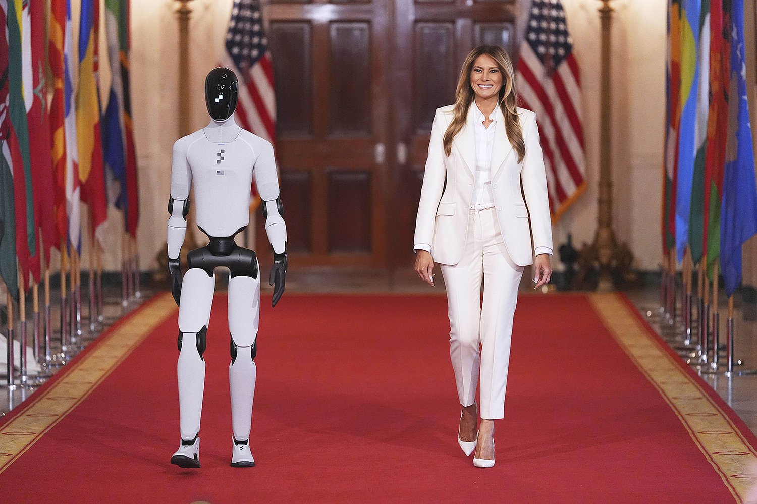 Melania's robotic 'modest proposal'