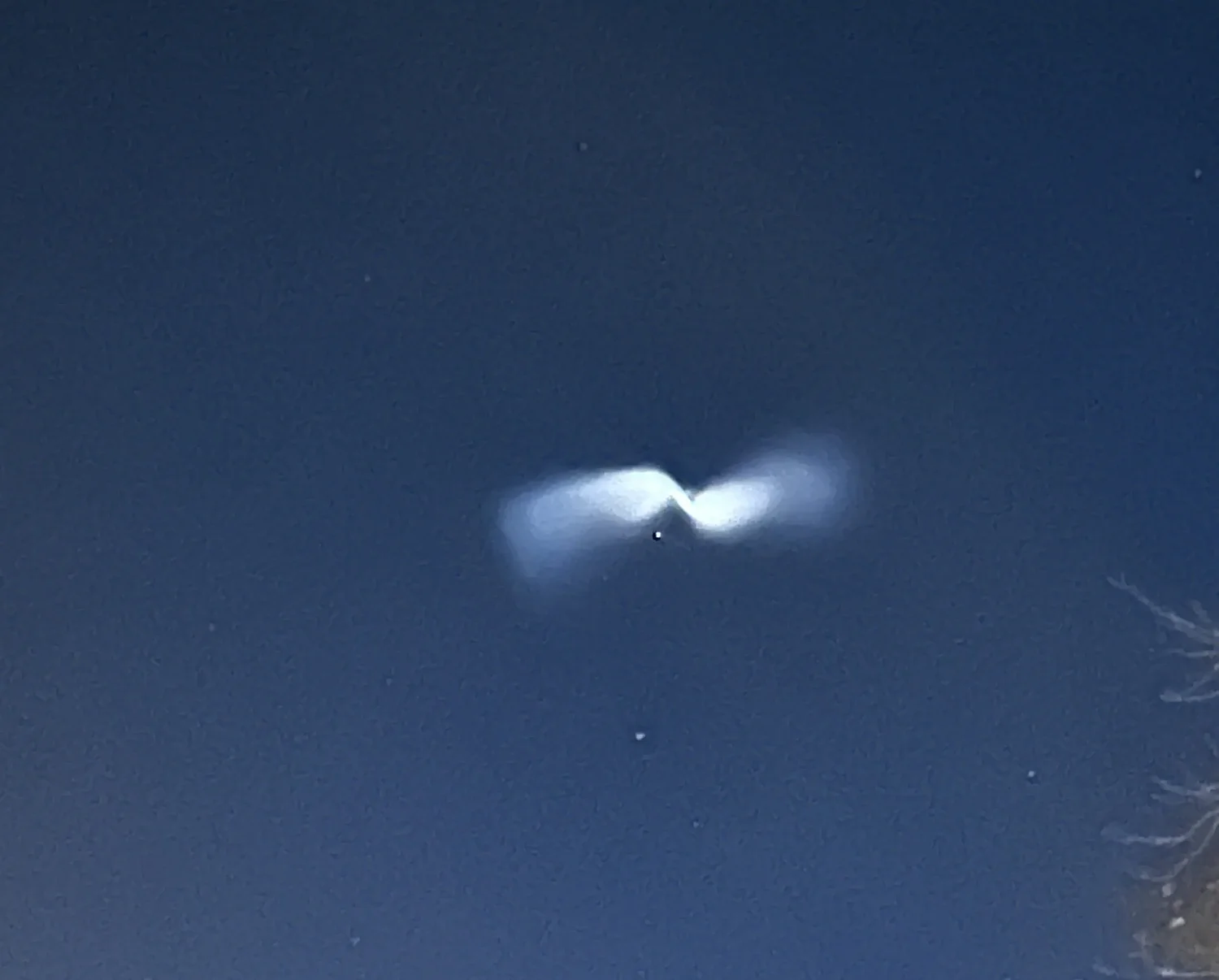 Unusual spiral spotted in New Hampshire sky
