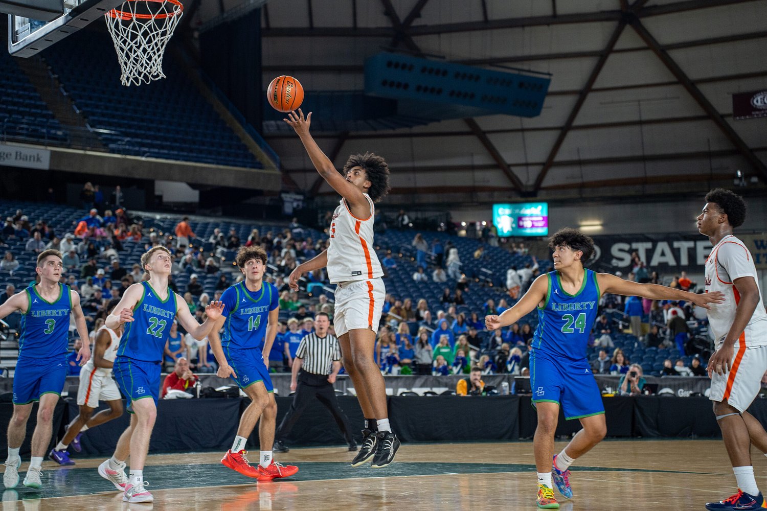 Aklog’s 32 Points Lead Eastside Catholic Past Liberty In 3A Elimination Game