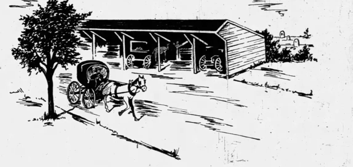 Vintage Views: Our very first public parking