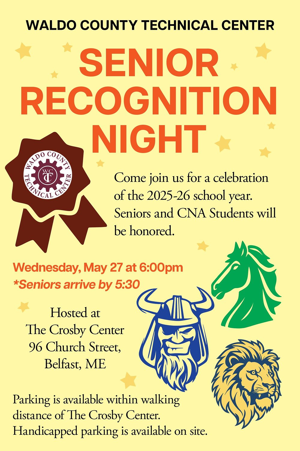 Waldo County Technical Center Senior Recognition Night