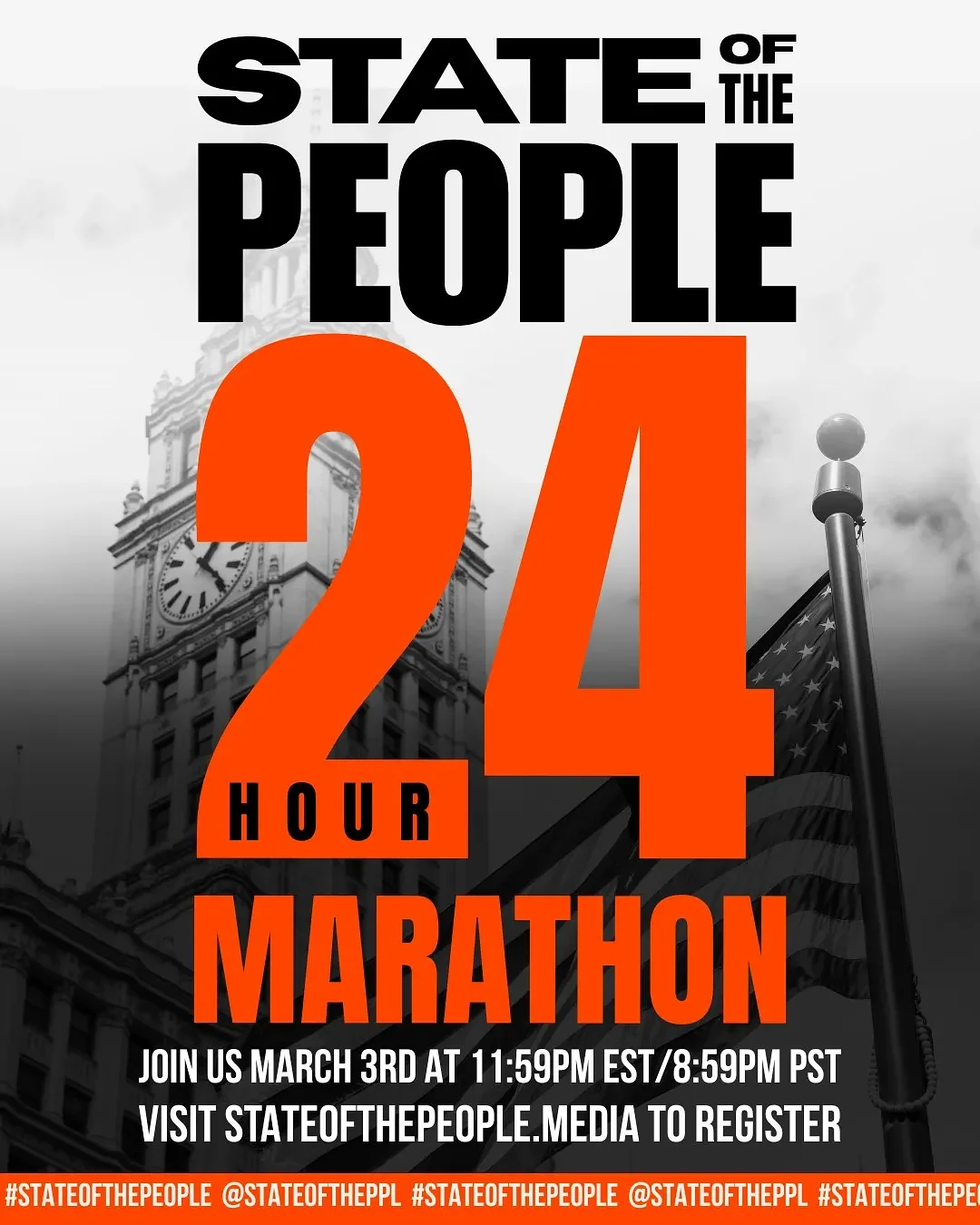 24-hour marathon livestream launched as counterpoint to 47th president’s State of the Union