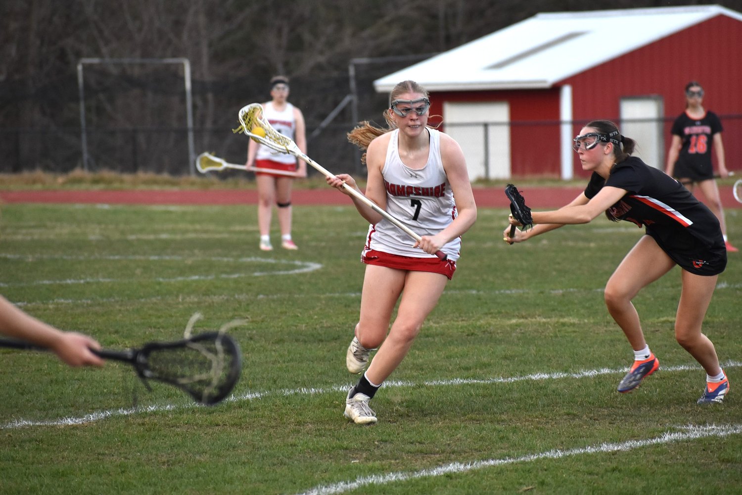 H.S. Roundup: Rylie Simmons scores four, Hampshire girls lacrosse edges Belchertown
