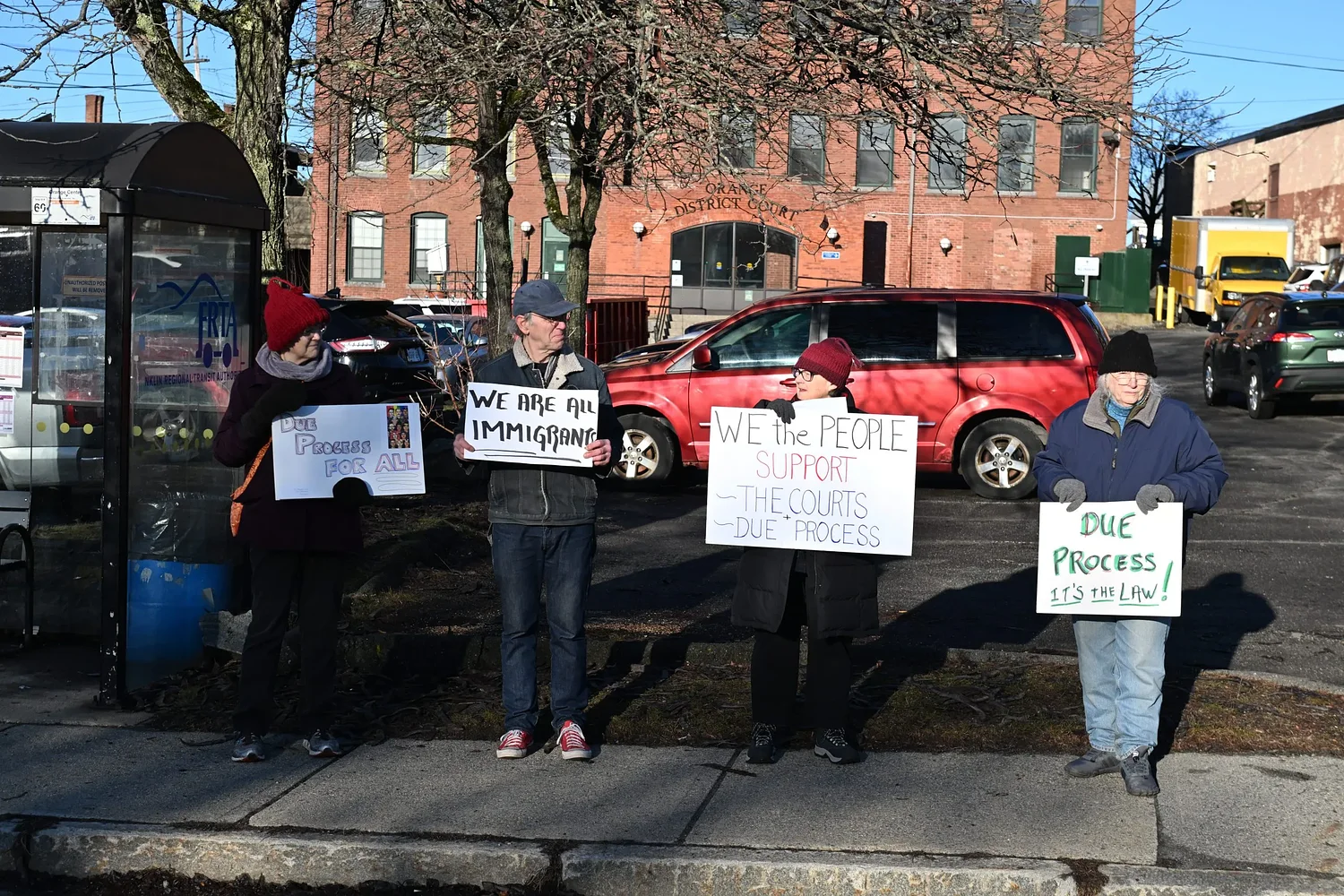ICE apprehends 2 men outside Orange courthouse, prompting standout