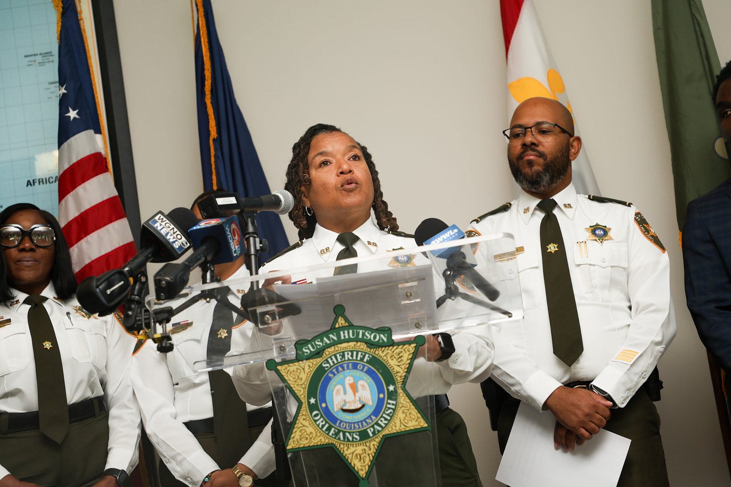 Orleans sheriff Susan Hutson says she missed campaign report deadline because her attorney was incarcerated