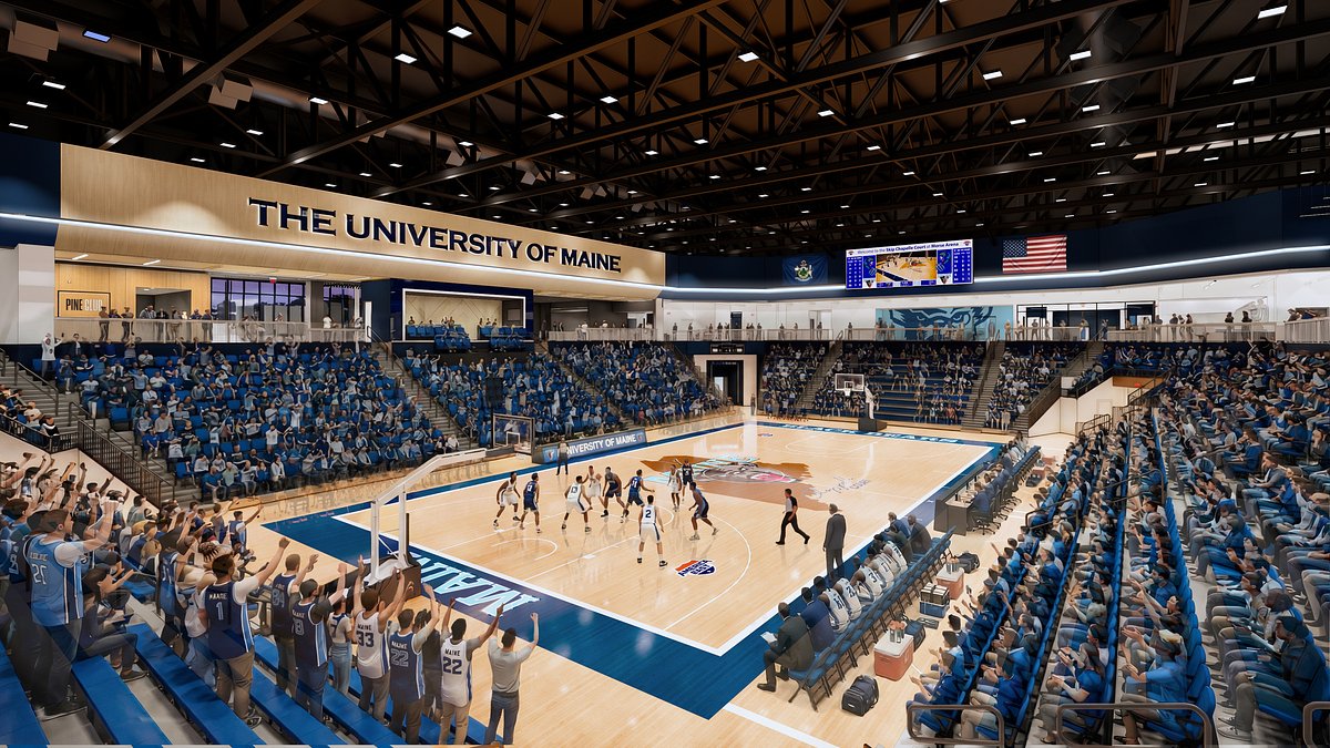 Here’s what UMaine’s basketball court will look like in new $80 million arena