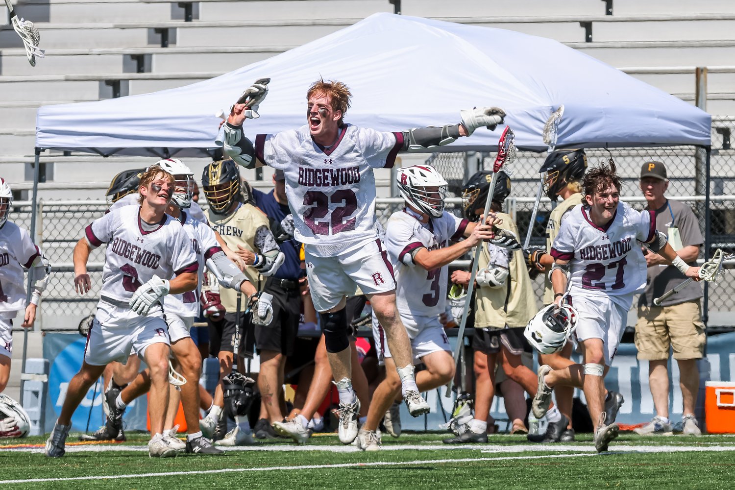 As young bloods settle in, boys lacrosse blue blood pulls away to claim Group 4 title