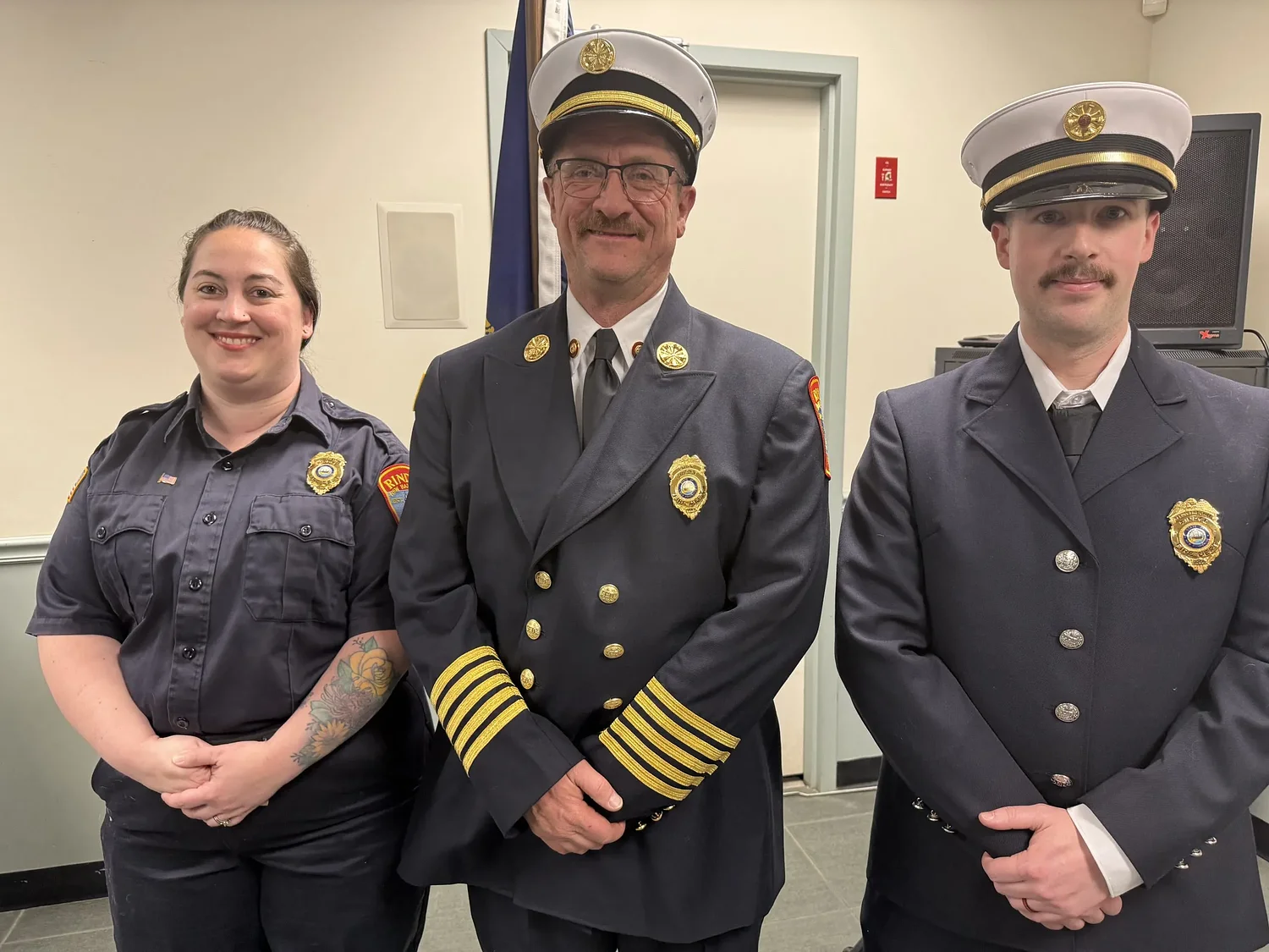 Rindge Fire Department celebrates new chief and promotions