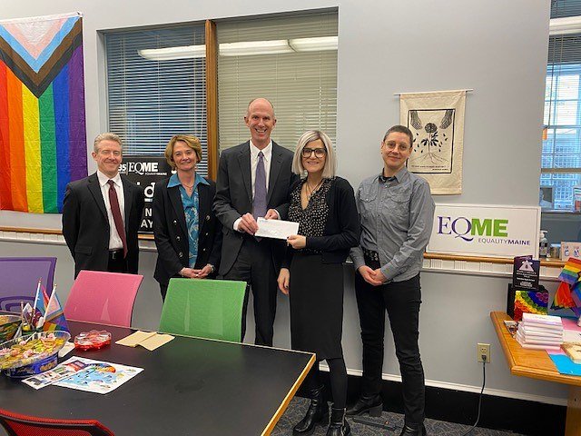 Norway Savings Bank donates $5,000 to EqualityMaine