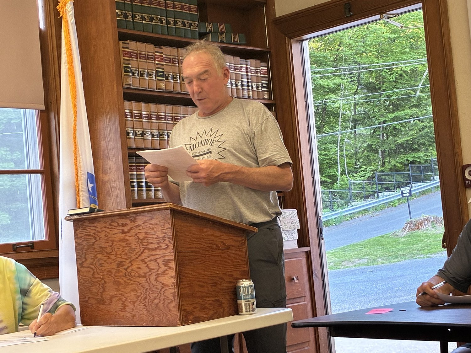 13 voters make quick work of Monroe's Annual Town Meeting warrant
